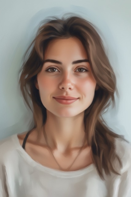 Эфирный размытый портрет